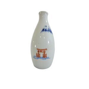 Japanese Ceramic Sake or Rice Wine Bottle Vase Fine Art Made in Japan